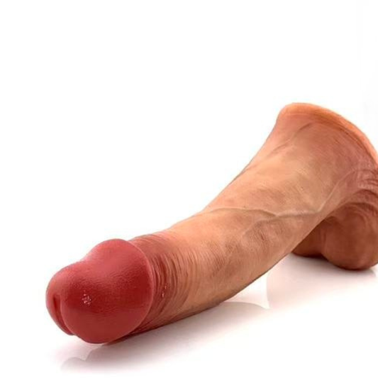 David 6.1 inch Sliding Foreskin Realistic Dildo