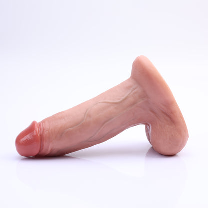 RealCock Vincent 7.5″ Realistic Black Vibrating Dildo with Lifelike Balls