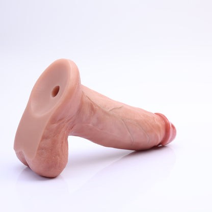 RealCock Vincent 7.5″ Realistic Black Vibrating Dildo with Lifelike Balls