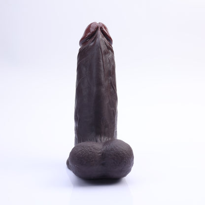 RealCock Vincent 7.5″ Realistic Black Vibrating Dildo with Lifelike Balls
