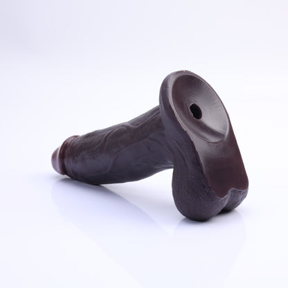 RealCock Vincent 7.5″ Realistic Black Vibrating Dildo with Lifelike Balls
