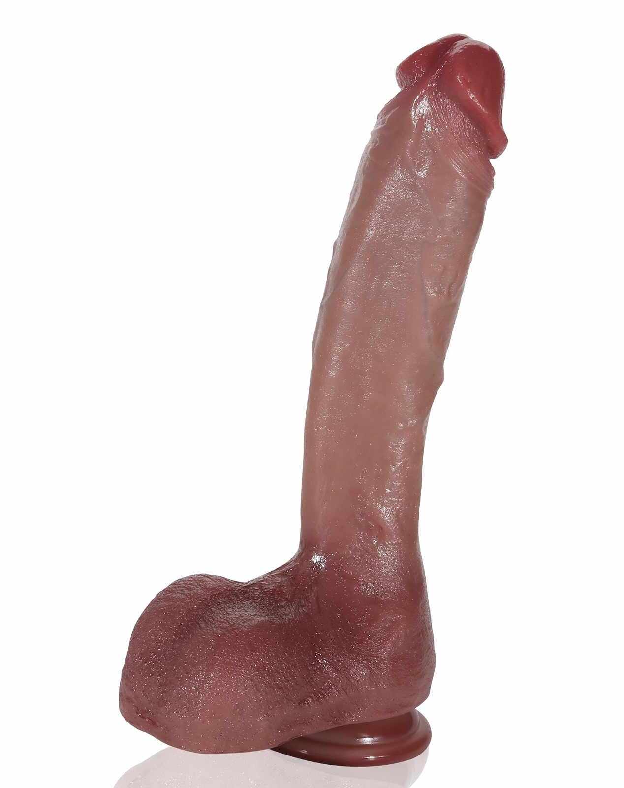Alex Black 10Inch Realistic Huge Black Dildo & Lifelike Black Skin - RealCocks