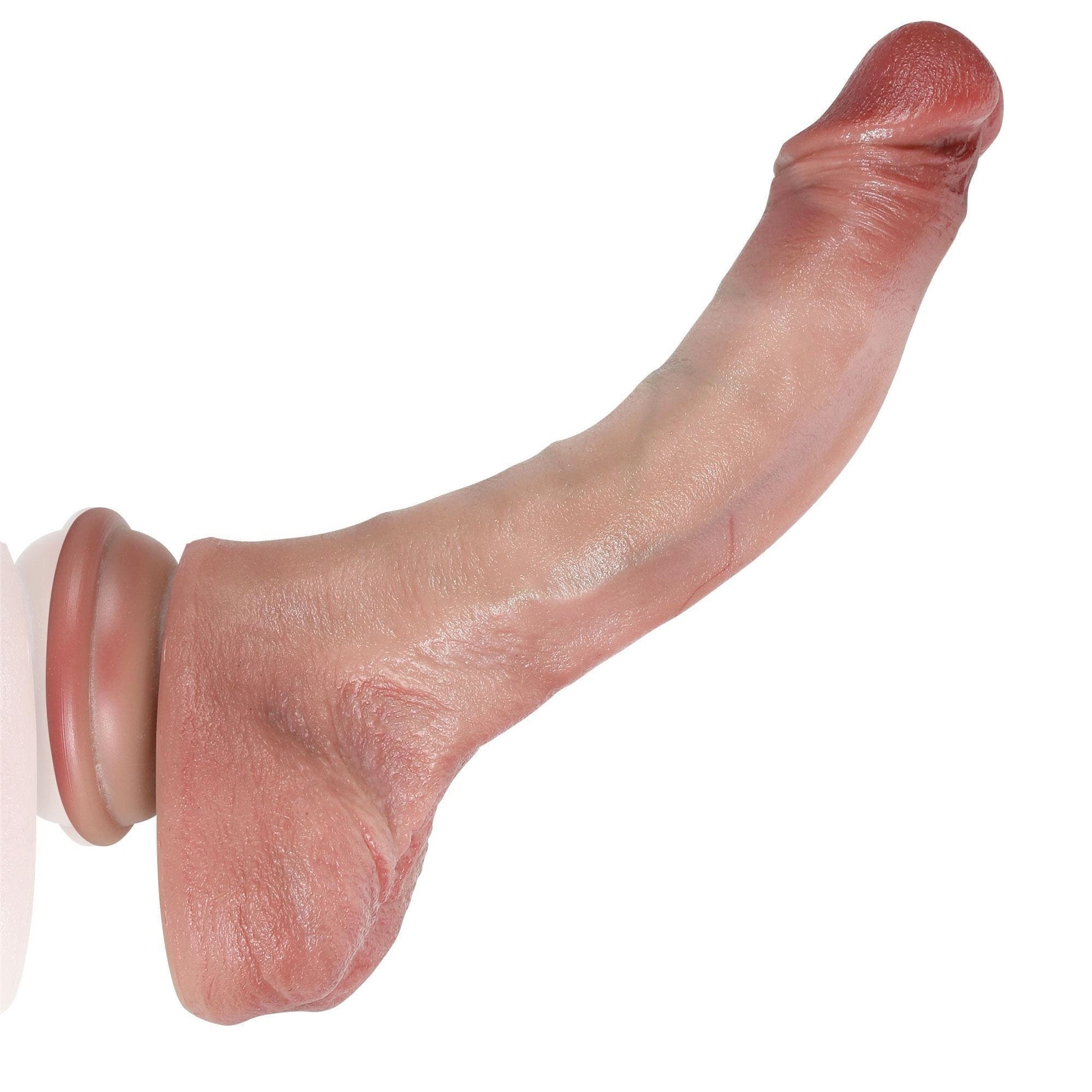 [BestSeller] Curvy 7.9 inch Flexible Hyper Realistic Dildo With Movable Keel - RealCocks