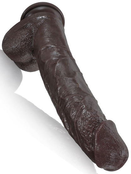 Doctor 10" x 1.6" Huge Black Dual Density Dildo - RealCocks