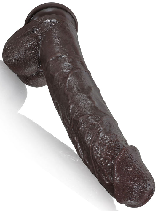 Doctor 10" x 1.6" Huge Black Dual Density Dildo - RealCocks