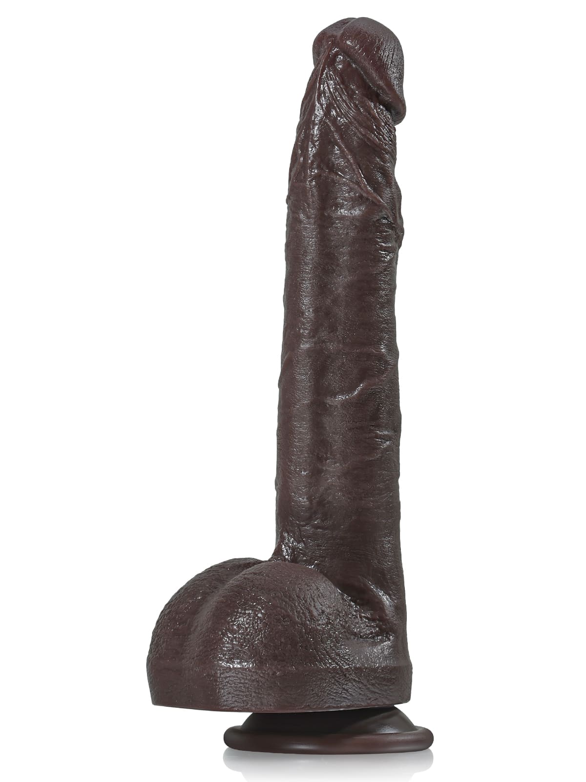 Doctor 10" x 1.6" Huge Black Dual Density Dildo - RealCocks