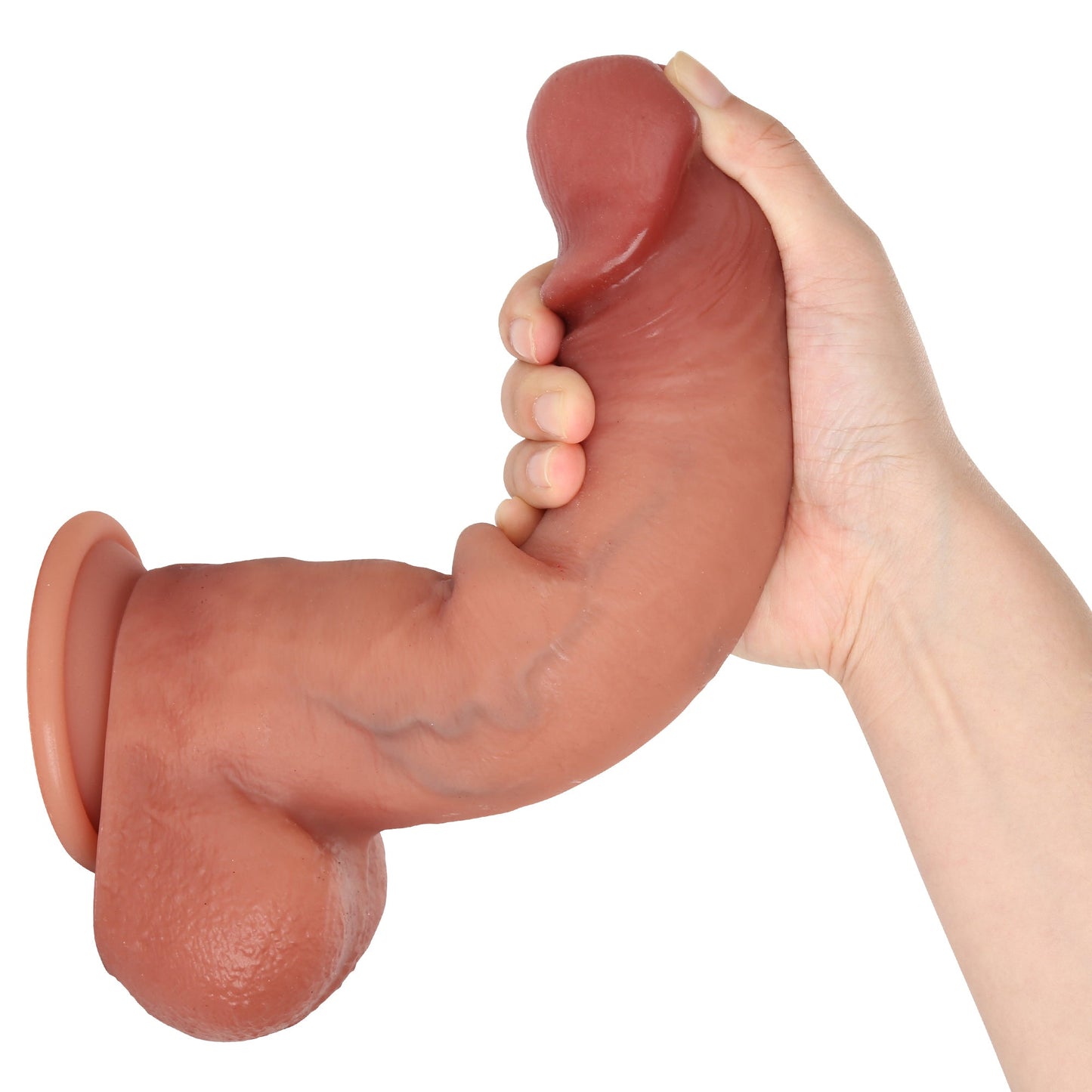 Boomer Squirting Dildo 9 inch Cumming Ejaculating Dildos Sliding Skin Position 5