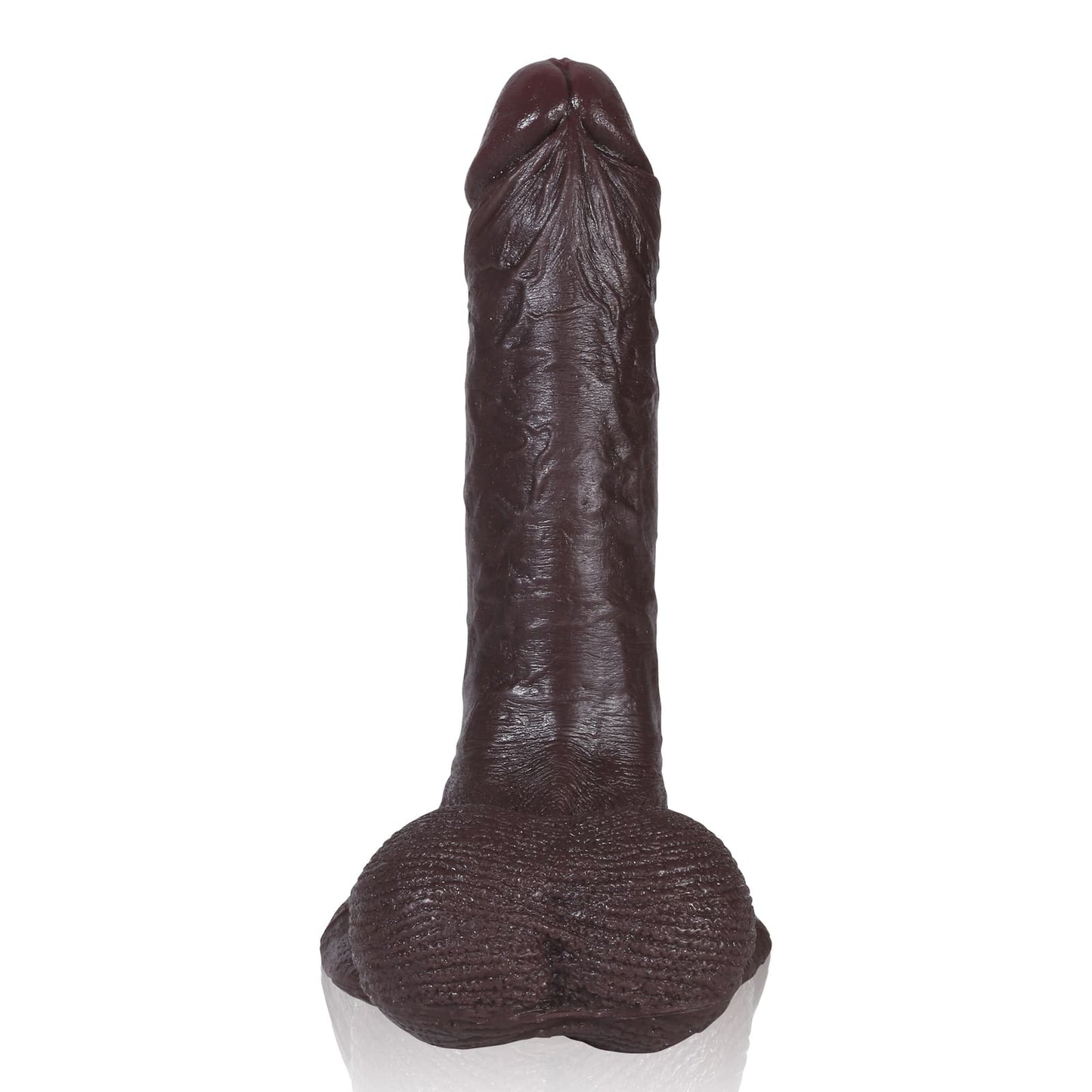 Kevin 9 inch Soft Super Realistic Dildo & Real Balls Position 18