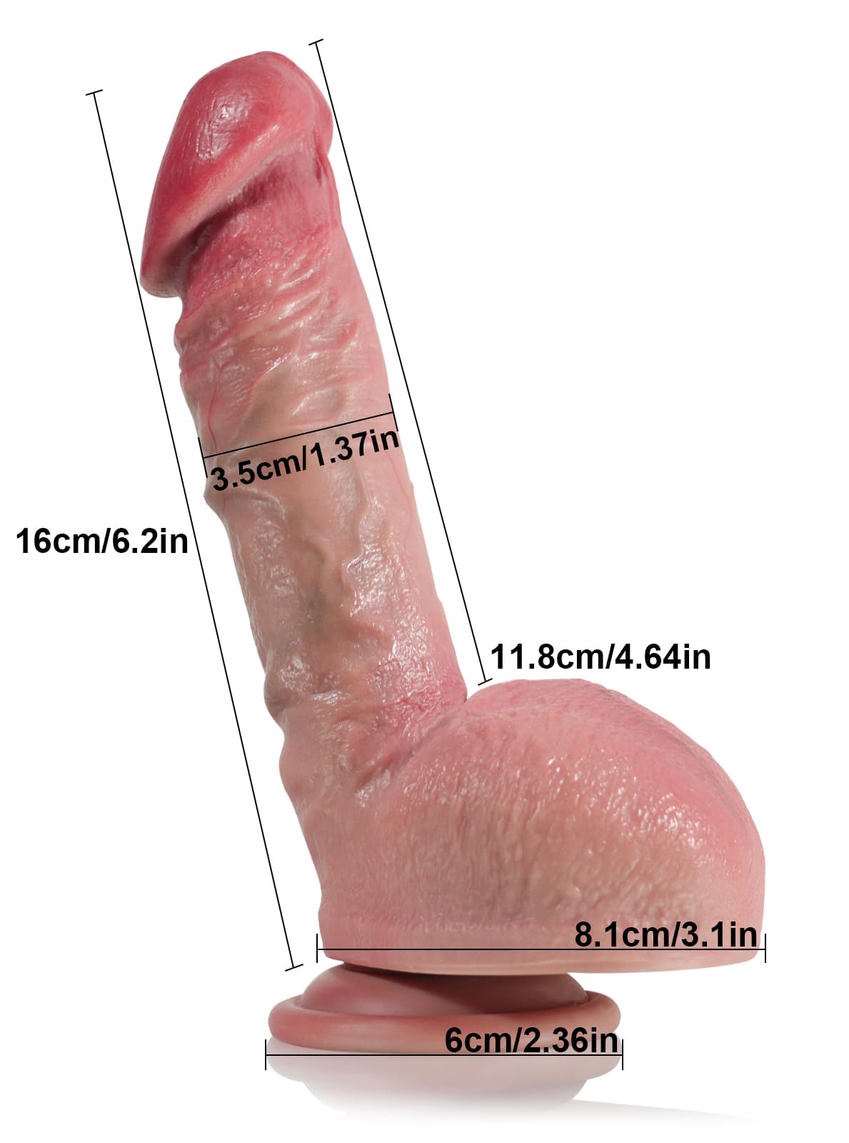 Kris 6.2” x 1.3” Flesh Skin Realistic Small Skinny Dildo - RealCocks