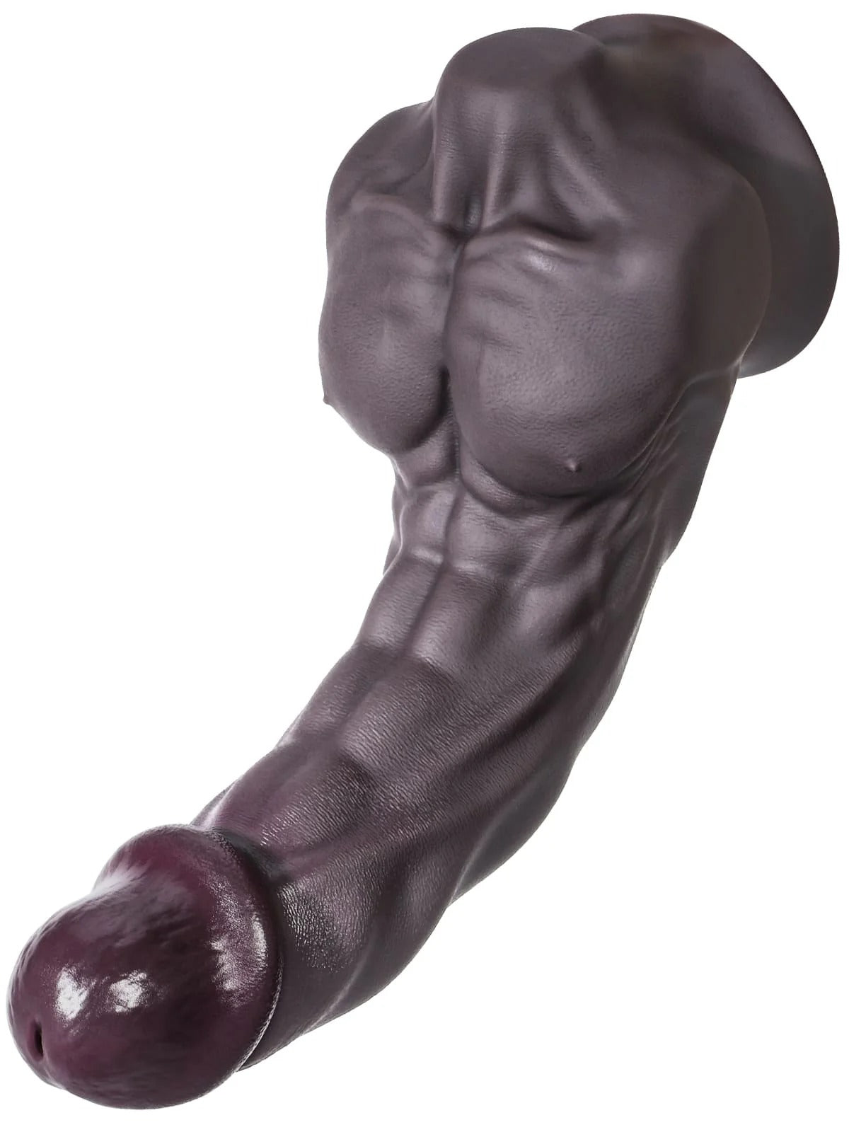 Louis 6.8" X 1.5" S Size Sexy Black Huge Muscle G Spot Dildo - RealCocks