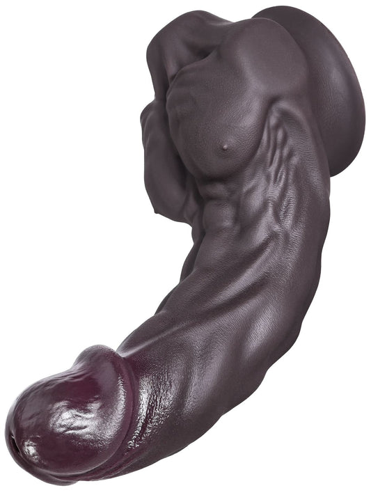 Louis 6.8" X 1.5" S Size Sexy Black Huge Muscle G Spot Dildo - RealCocks