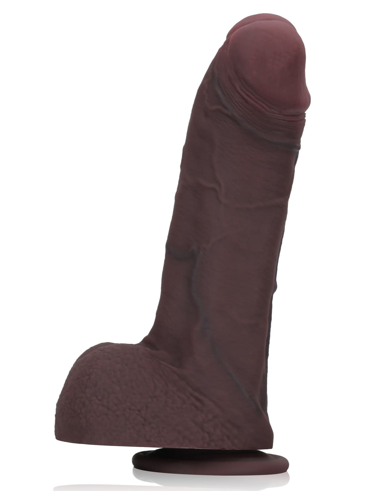 Martin 9" X 2.1" Real Feel Thick Realistic Black Cock Dildo - RealCocks