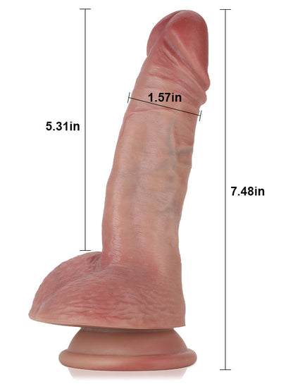 Mike 7.5" x 1.5" Softes Flesh Like Dildo Small Realistic Dildos - RealCocks