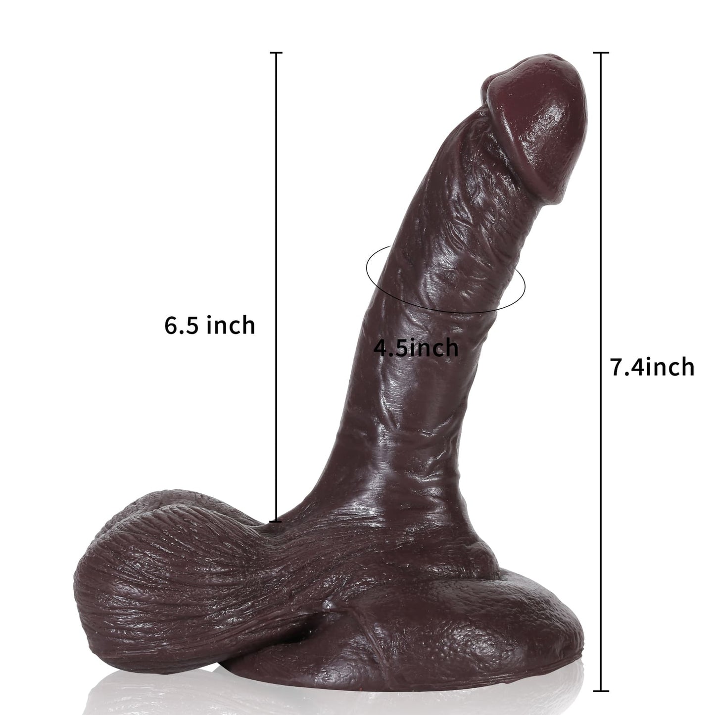 Milan 7.4inch Massive Beginners Ultra Realistic Dildo With Real Ball - RealCocks