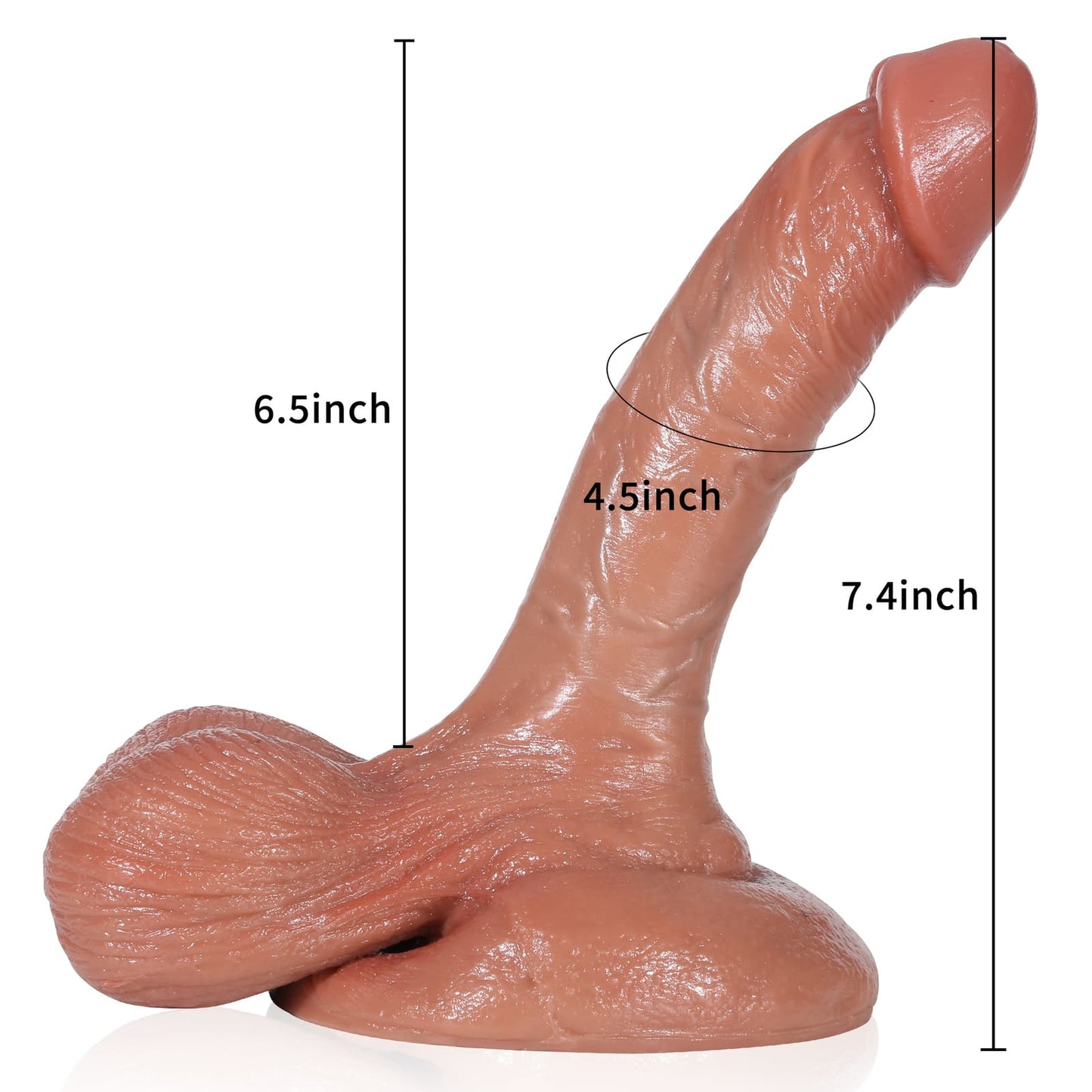 Milan 7.4inch Massive Beginners Ultra Realistic Dildo With Real Ball - RealCocks