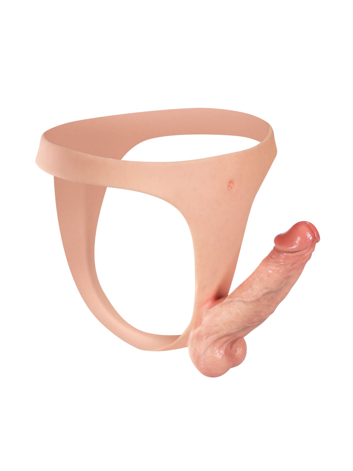 Nick Realistic Silicone Strapped Dirty Penis, Sexy Thong Style With 6.3" x 1.5" Dildo - RealCocks