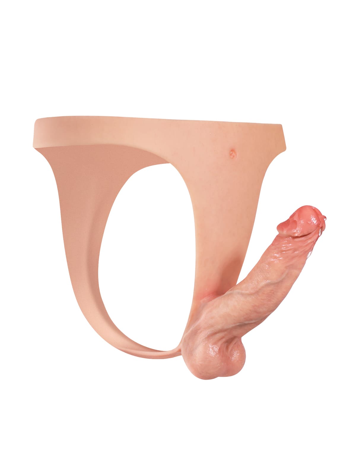 Nick Realistic Silicone Strapped Dirty Penis, Sexy Thong Style With 6.3" x 1.5" Dildo - RealCocks