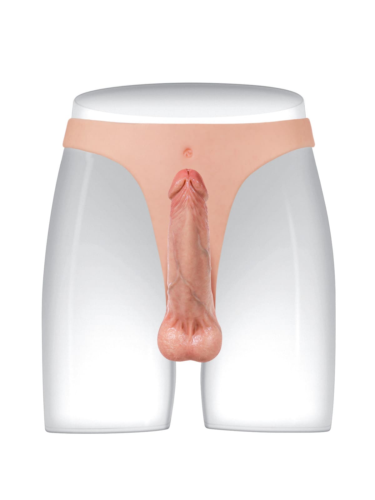 Nick | 6.3" x 1.5" Lightweight Solid Strap On Dildo With Slim Secure Harness Position 7