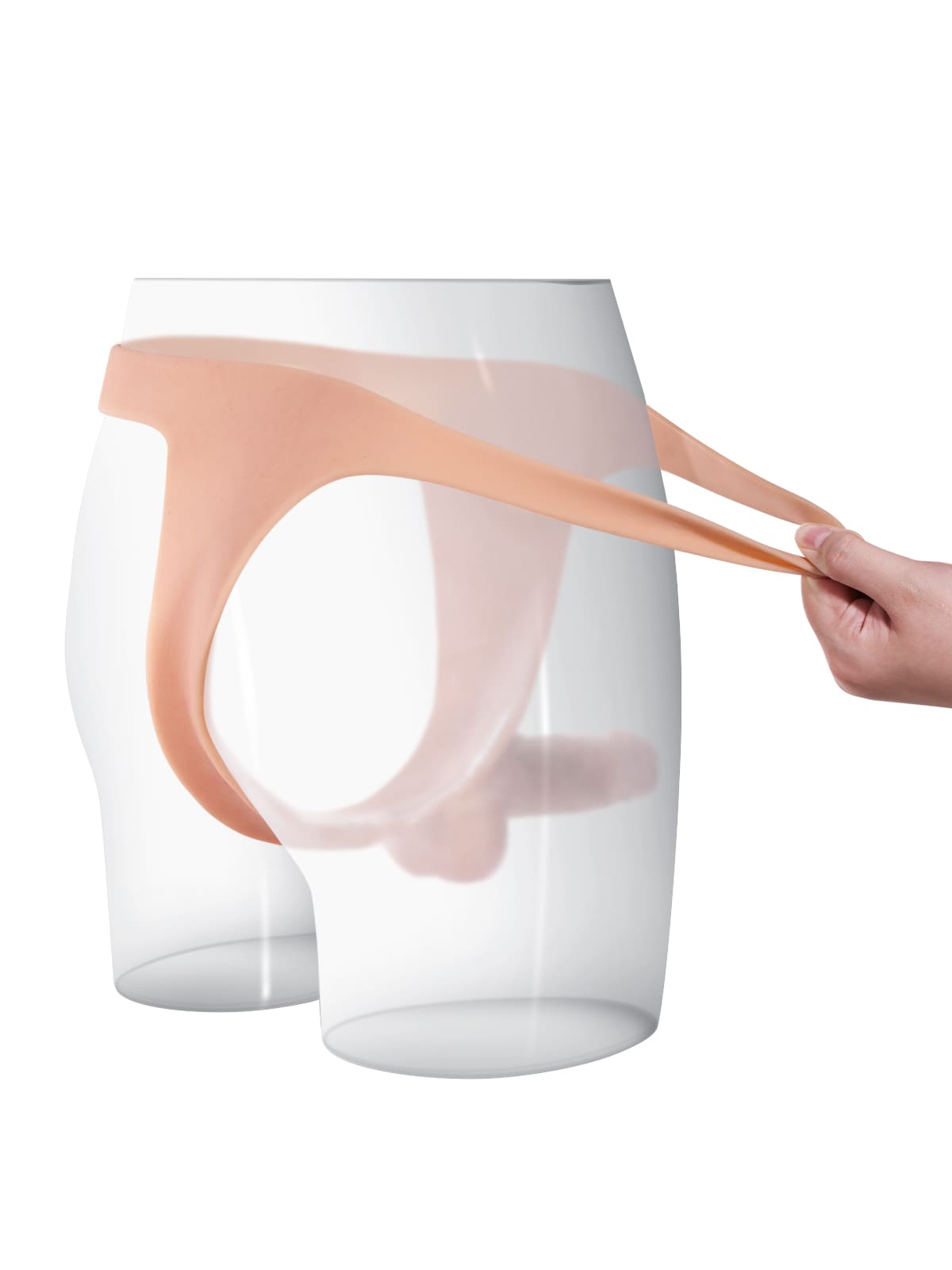 Nick Realistic Silicone Strapped Dirty Penis, Sexy Thong Style With 6.3" x 1.5" Dildo - RealCocks