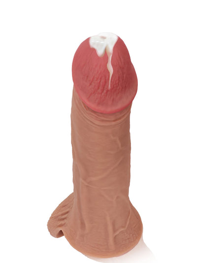 Perfect 8” Length x 5.9” Girth M/L Size Penis Sleeve With Ejaculatory Hole - RealCocks