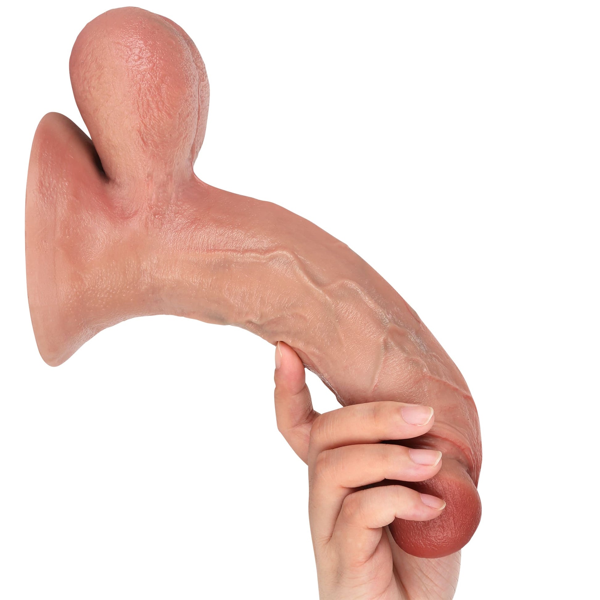 Ryder 9 inch Ultra Realistic Dildo Soft Real Skin With Keel & Big Ball - RealCocks