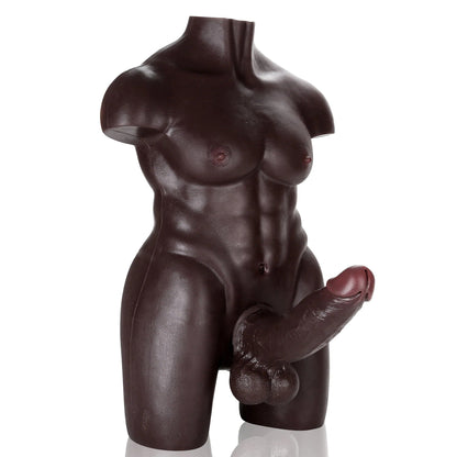 DildosX Tom 28lb With James 7inch Realistic Dildo (Brown) - RealCocks