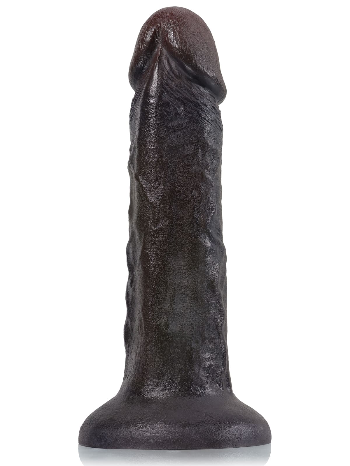 Tony 10" x 2.1" Black Soft Skin Huge Thick Dildo - RealCocks