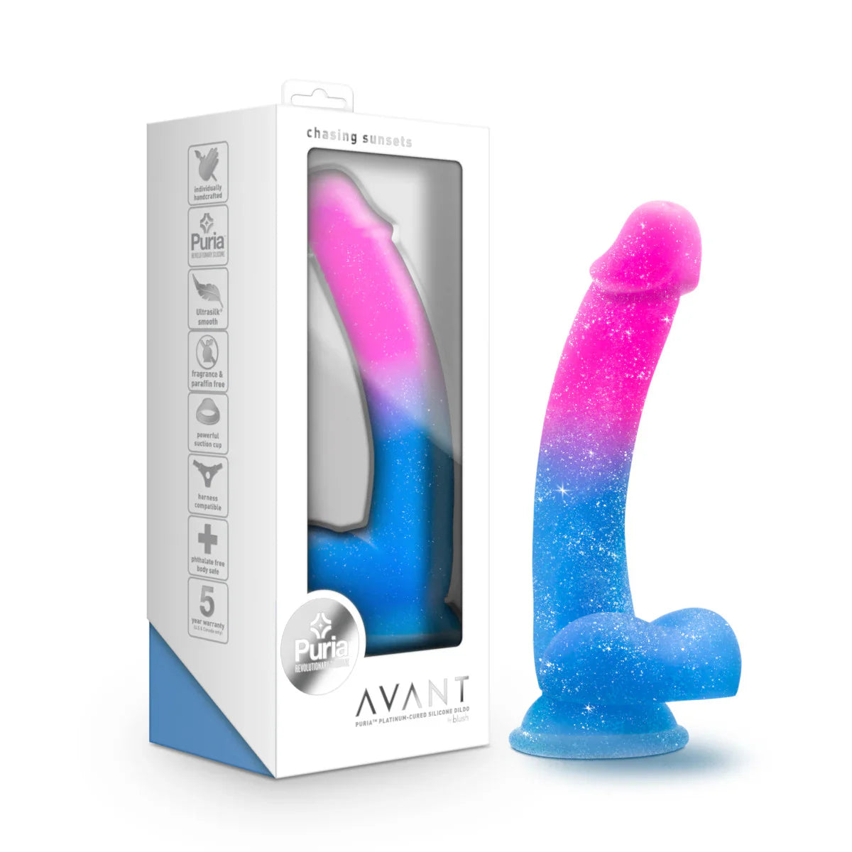 Chasing Sunsets Mermaid: Artisan 8 Inch Dildo