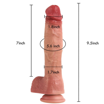 SuperRex 9 inch SuperSpeed Thrusting Dildo & Remote Control Position 2