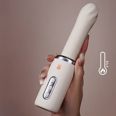 Realcock heating thrusting dildo machine in hand with intuitive controls for enhanced pleasure